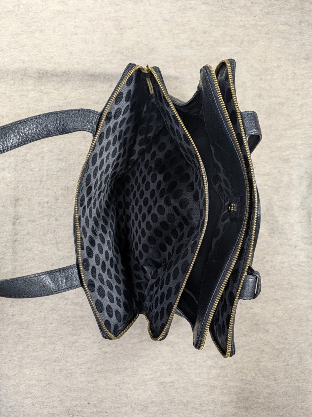 Like New Kate Spade Black Streen Brennan Shoulder Bag Pebbled Leather Mid size - Picture 11 of 15